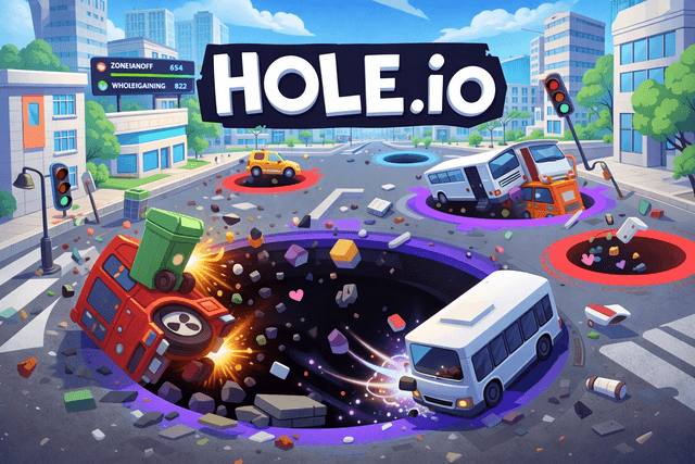 Hole.io screenshot