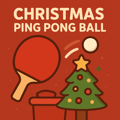 Christmas Ping Pong Ball