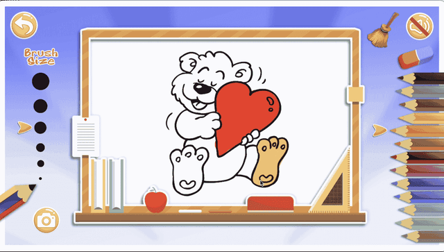 Cartoon Coloring Book Game