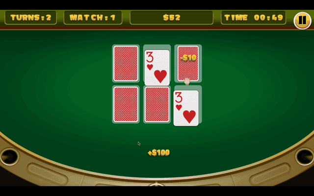 Casino - Cards Memory