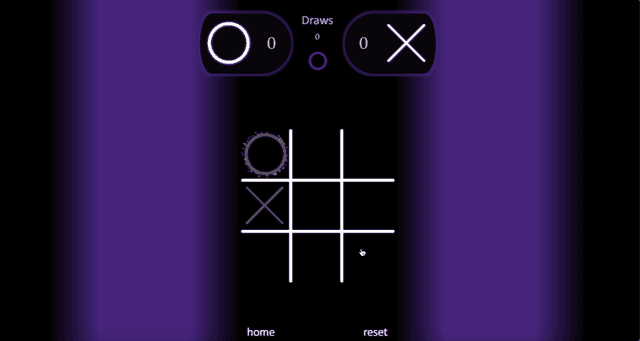 Super Neon Tic Tac Toe