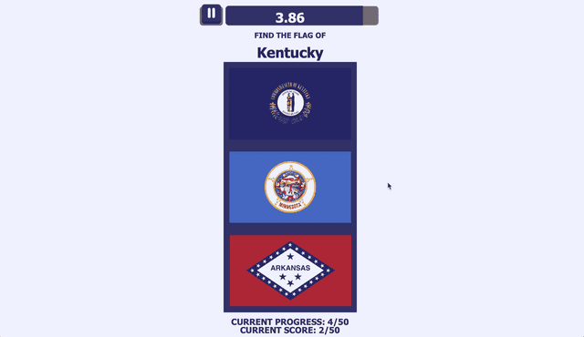 USA States Flags