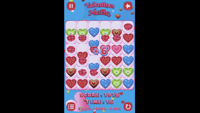 Valentines Match 3